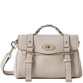 Mulberry Mini Alexa Chalk Heavy Grain